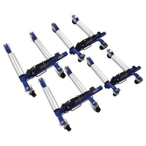 NEW Car Wheel Dolly Master Set with Ratchet wheel, Set of 4, 1300lb Capacity - Picture 6 of 10
