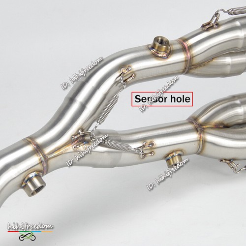 For BMW S1000RR S1000R Whole Exhaust System Header Mid Link Pipe Slip On 60.5MM - Picture 10 of 11