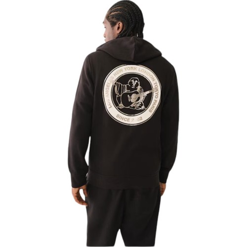 True Religion Men's Sweatsuit Outfit 2 PC Tracksuit Matching Black Silver NWT - Picture 4 of 15