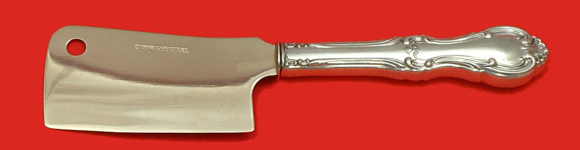 "Cuchilla de queso de plata esterlina Juana de Arco de International HHWS personalizada 6 1/2"