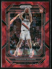 2022-23 Panini Prizm #250 Shaedon Sharpe Prizms Red Ice