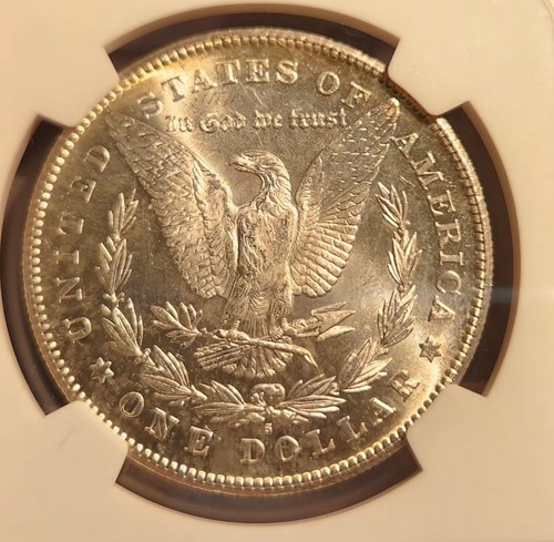 1878-S Morgan Silber Dollar NGC MS63 SEMI PL #3 - Bild 4 von 4