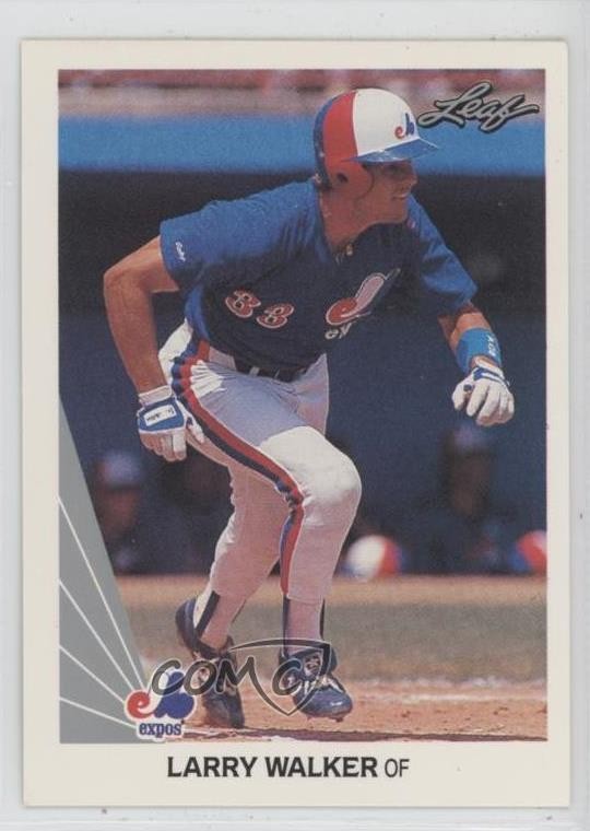 1990 Leaf Larry Walker #325 HOF 0d22