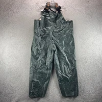 Grundens Waterproof Bib Overalls Mens XL Green Fishing Hunting Rain Waterproof
