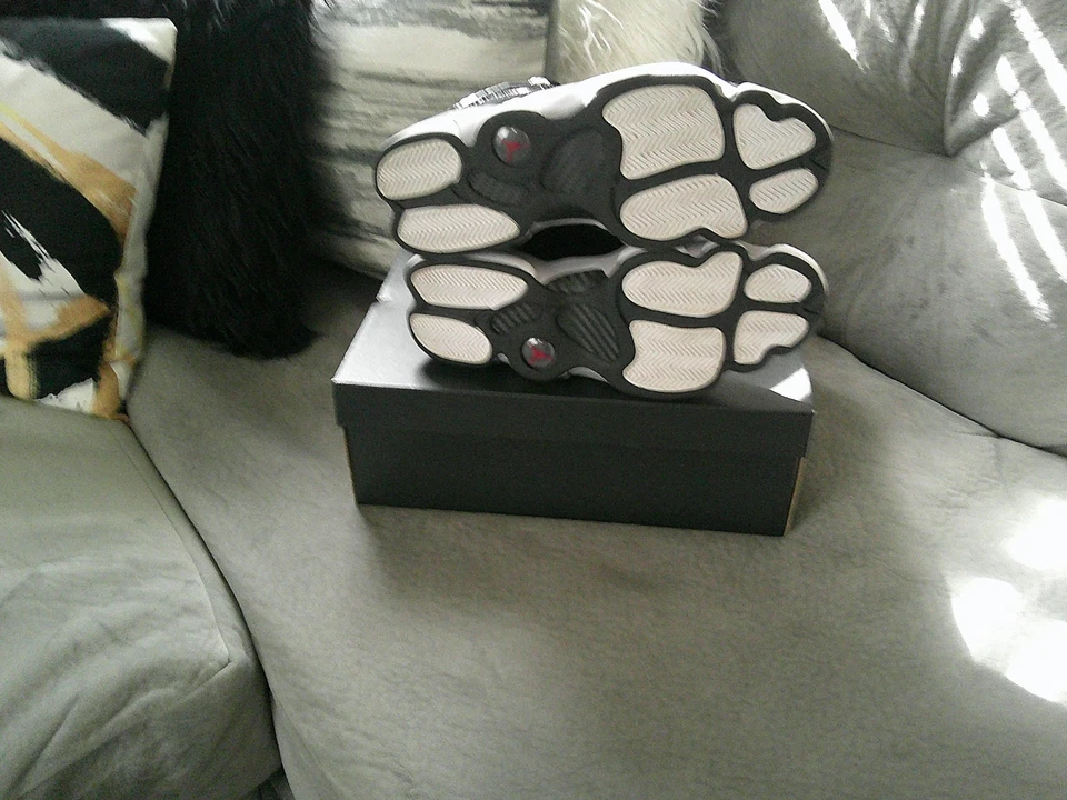 Men's Jordan 6 Rings Black, Fire Red, White, Gray- Size 13 - Image 4 of 4