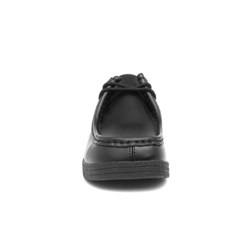 Red Fish Womens Shoes Black Adults Ladies School Coated Leather Work Wallabee - Picture 2 of 8