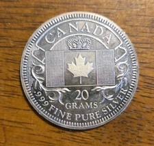 Canada THE SILVER MINT Nations 20 gram 999 FINE Silver Round 93.23 per troy oz