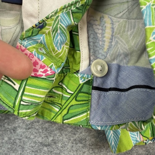 Polo Golf Ralph Lauren Shorts Adult 40 Green Lilly Jungle Leopard Peacock Mens - Picture 7 of 15