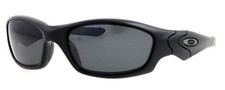New OAKLEY Straight Jacket 24-124 61mm Black Polarized Wrap Sunglasses USA