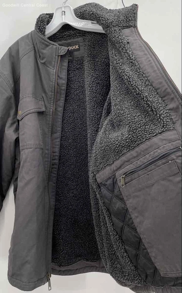 Dri Duck Men's Gray Zip Up Jacket - Size L - Image 4 of 4