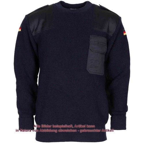 BUNDESWEHR PULLOVER ORIGINAL BW NEUWERTIG GEBRAUCHT MARINEBLAU STRICKPULLI - Bild 2 von 26