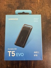 Samsung T5 EVO 8TB Black USB 3.2 Gen 1 Portable External SSD MU-PH8T0S/AM