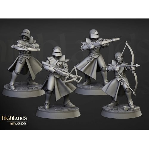 Highland Miniatures Crimsons of Saint Helena x4 - 3D Printed - Picture 1 of 5