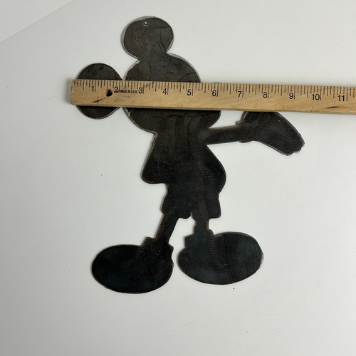 Mickey Mouse Steel Sheet Metal Cut Out Wall Decor Sign Homemade - Picture 10 of 10