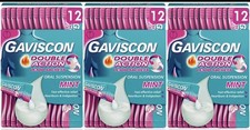 3 X GAVISCON DOUBLE ACTION LIQUID SACHETS MINT FLAVOUR - 12 X 10ML