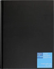 8.5 X 11  Black Hardbound Sketchbook, 110 Sheets
