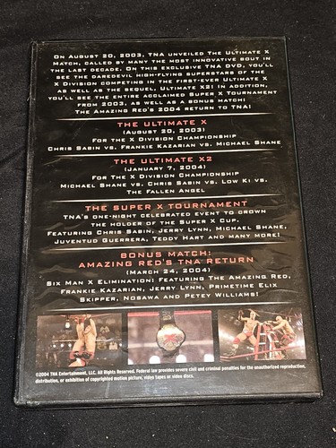 SELTENE OOP TNA ULTIMATE X SAMMLUNG DVD 2004 NWA WRESTLING WWE WWF - Bild 3 von 3
