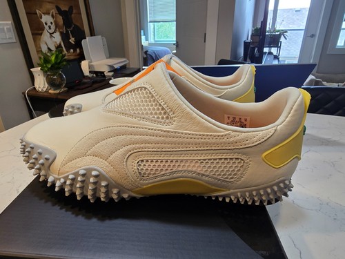 PUMA UR Mostro Communication 401719-02 Warm White Light Straw Men's Size 12 NEW - Picture 2 of 12