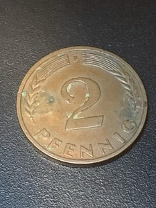 2 Pfennig 1950 Germany World Coin