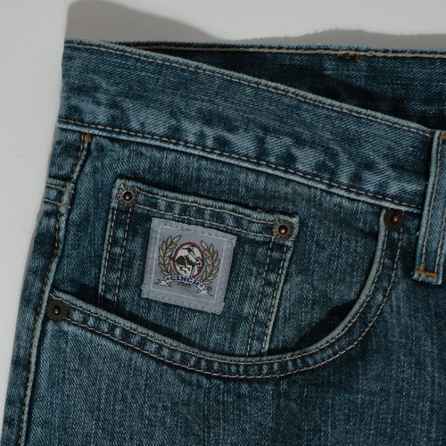 Cinch Jeans Mens 34x32 Slim Fit Blue Denim Silver Label Western MB98034001 Work - Picture 5 of 13