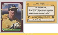 1987 Donruss Opening Day Box Set Jose Canseco #24