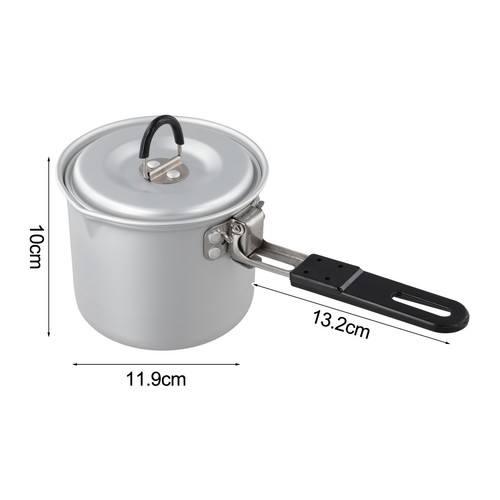 770ml Lightweight Camping Cooking Milk Pot Folding Handle Picnic Tea Coffee Pot - Picture 15 of 24