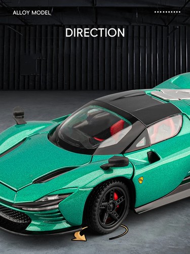 1:32 Ferrari SP3 Daytona Alloy Sports Car Model Diecast Vehicles CarSound Light - Picture 15 of 25