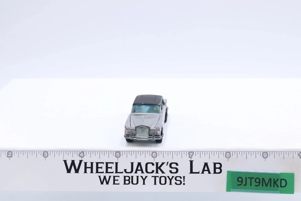 Rolls-Royce prata sombra cinza esmalte 1969 Redline Hot Wheels Mattel Vintage HK - Imagem 2 de 4