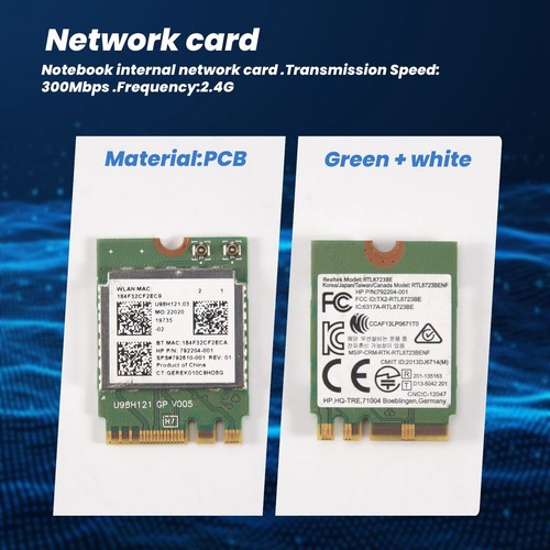 5X(Drahtloser Adapter für Realtek RTL8723BE 802.11N WiFi-Karte Bluetooth 4.5325 - Photo 6/7