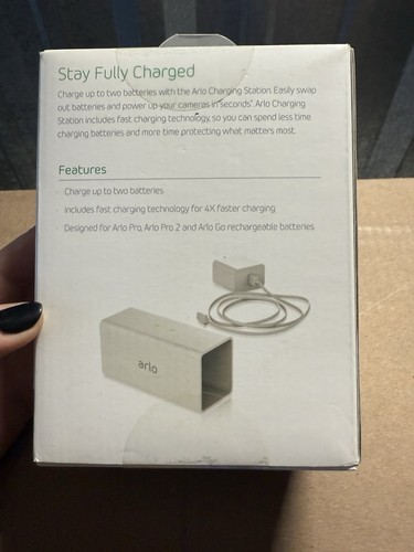 Arlo Pro Security Camera Charging Station White Arlo Certified Accessory - 8 ft - Picture 2 of 4