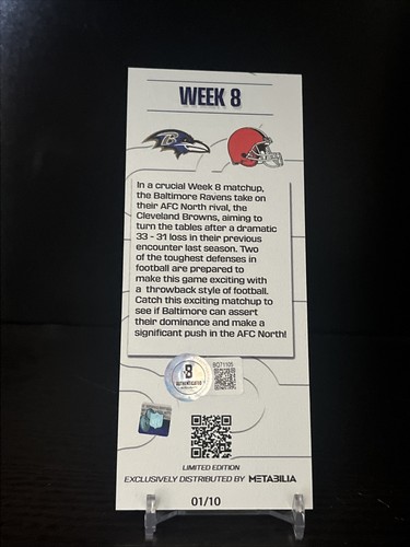 Baltimore Ravens Derrick Henry #22 Autographed Signed Commemorative Ticket COA - Picture 3 of 4