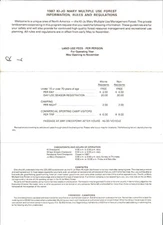 1987 Ki-Jo Mary Multiple Use Forest Information Rules and Regulations Maine