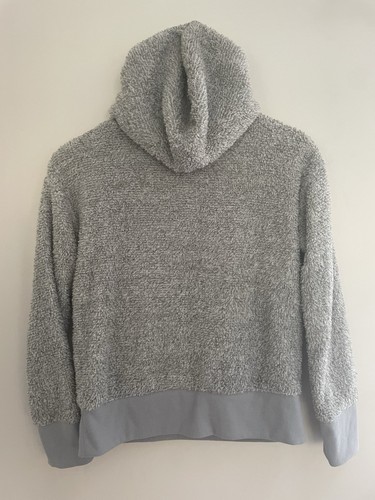 SO Kids Girls Super Soft Faux Fur Hooded Long Sleeve Sweatshirt Heather Gray L - Picture 5 of 6