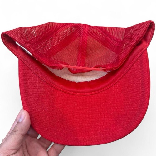 Vintage Los Banos Muffler Trucker Hat Adjustable Snapback Workwear Cap 90s Y2K - Picture 2 of 4