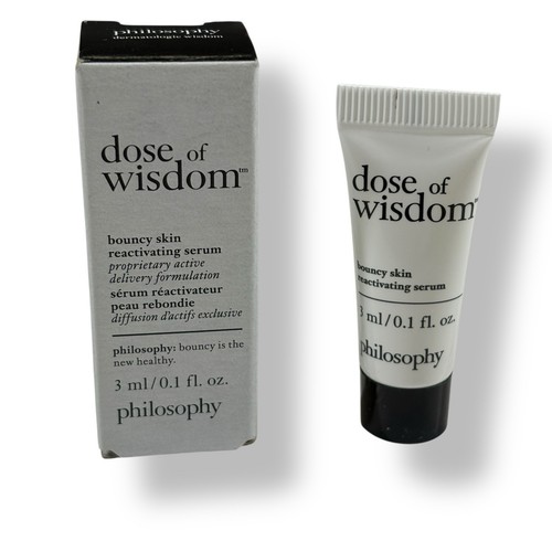 Philosophy Dose of Wisdom Bouncy Skin Reactivating Serum 0.1oz/3mL New Travel - Picture 1 of 5