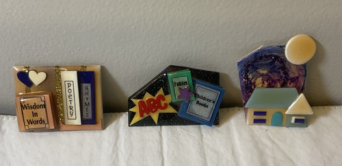 Lot Of 3 Pins By Lucinda Used  - Picture 1 of 7