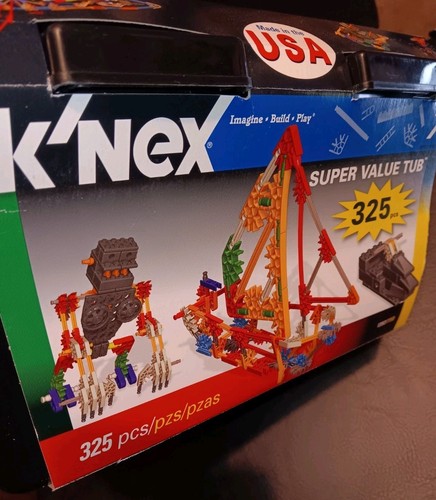 K'NEX Tub Super Value 325 Pieces #12063 Brand New Unopened Made In USA 2008 - Picture 9 of 10