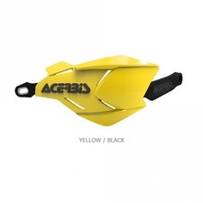 Acerbis X-Factory Handguards (Pair) - w/Universal Fitting Kit - Yellow/Black