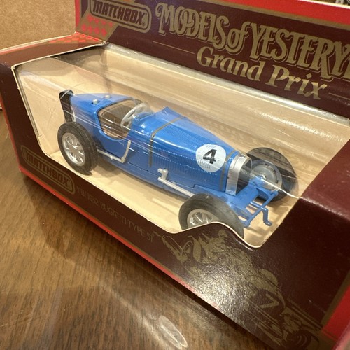 Matchbox Y-11 1932 Bugatti Type 51, MODELS OF YESTERYEARS GRAND PRIX A84 - Picture 5 of 8