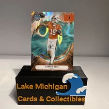 2025 Bowman University Best - Carson Beck #99 Aqua Lava Refractor /199