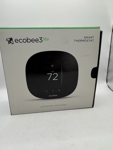 ecobee3 lite Smart Thermostat - Schwarz (EB-STATE3LT-02) Neu Nie Benutzt Schneller Versand