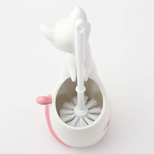 Cat toilet brush holder with toilet brush, width 13cm SAN1708 - Picture 3 of 4