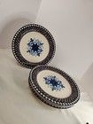 Williams Sonoma Sicily Ceramic Dinner Plates Blue 11.25" SET OF 4 PLATES 