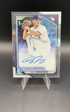 TREY YESAVAGE 2024 BOWMAN CHROME 1ST AUTOGRAPH BASEBALL BLUE JAYS AUTO