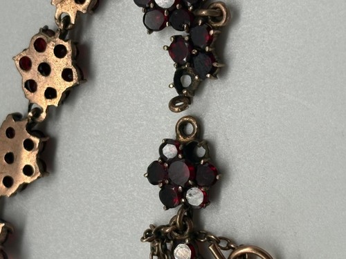 Granat Halskette 47 cm Kupfer - Bild 10 von 10