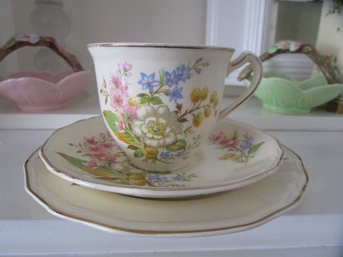 VINTAGE ALFRED MEAKIN POSY TRIO - Bild 9 von 12