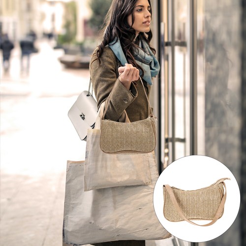 Straw Shoulder Bag Summer for Women Crossbody Bags Handbag
