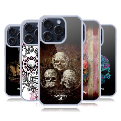ALCHEMY GOTHIC SKULL GEL CASE COMPATIBLE WITH APPLE iPHONE PHONES & MAGSAFE