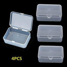 4PC Small Plastic Storage Container Box DIY Coins Screws Jewelry Travel Beads