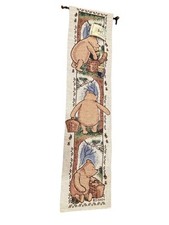 Disney Classic Pooh Tapestry Wall Hanging VINTAGE Crown Crafts 33.5 X 8